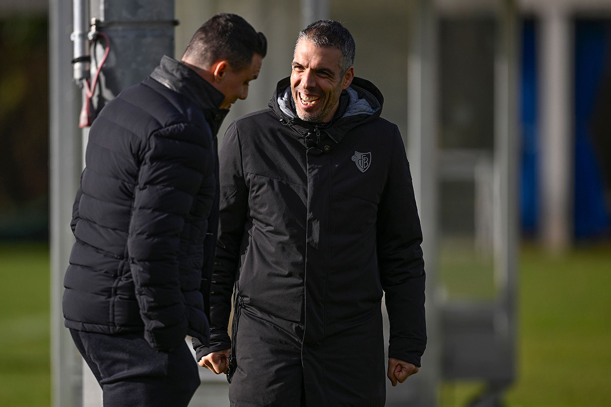 Ein Basler Transferfenster ohne Durchzug: FCB-Verwaltungsratspräsident David Degen und Cheftrainer Fabio Celestini (rechts).