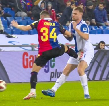 FC Basel – GC 0:1: Xhaka sieht nach Kung-Fu-Kick in Finks Schritt Rot