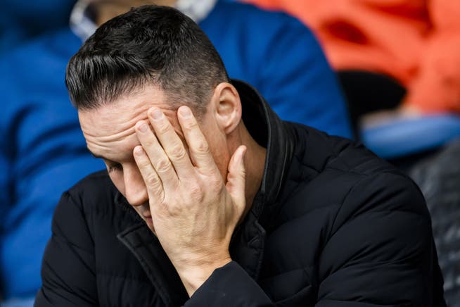 Auch das noch: der FCB-Präsident David Degen am vergangenen Sonntag beim 0:3 gegen Lausanne-Sport.
