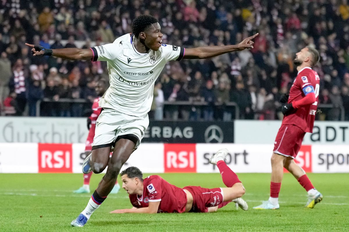 Premiere auf der Schützenwiese: Thierno Barry erzielt seine ersten Ligatore für den FC Basel.